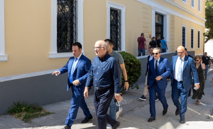 Επίσκεψη της πολιτικής ηγεσίας του Υπουργείου Δικαιοσύνης στο κτιριακό συγκρότημα του Πρωτοδικείου Αθηνών