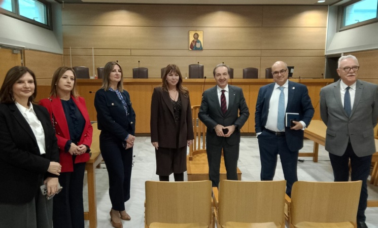 Επίσκεψη Υφυπουργού Δικαιοσύνης Ιωάννη Μπούγα στα δικαστήρια της Περιφερειακής Ενότητας Τρικάλων