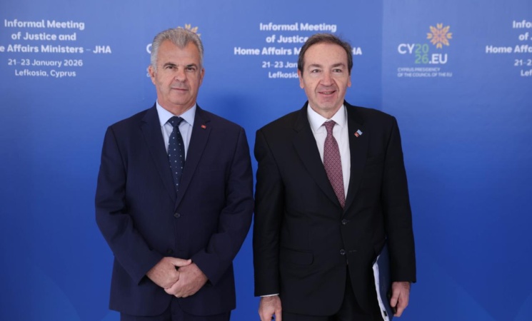 Στο Άτυπο Συμβούλιο Υπουργών Δικαιοσύνης και Εσωτερικών Υποθέσεων της Ε.Ε. στην Κύπρο ο Υφυπουργός Δικαιοσύνης Ιωάννης Μπούγας